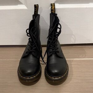 Dr. Martens Black Leather Combat Boots